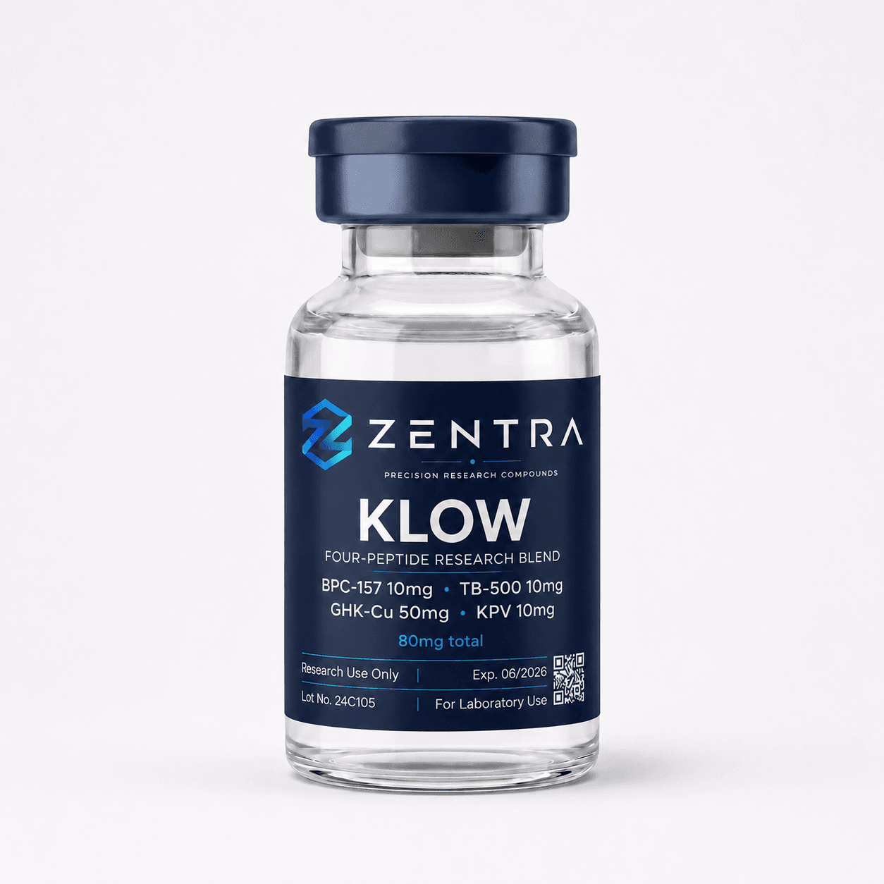 KLOW-80 Blend | BPC-157 • TB-500 • GHK-Cu • KPV