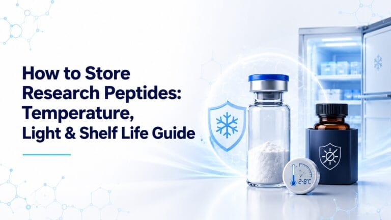 How to Store Research Peptides: Temperature, Light & Shelf Life Guide