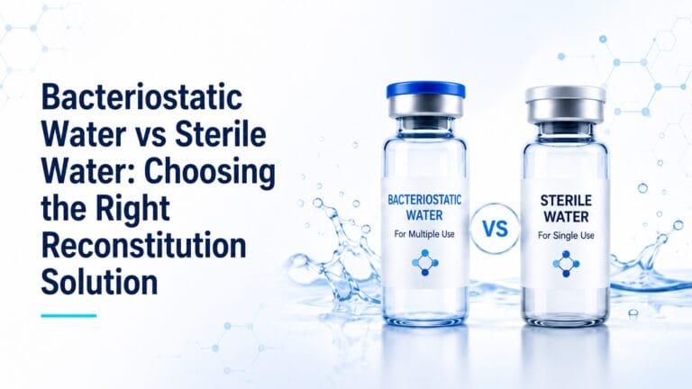 Sterile Water vs Bacteriostatic Water in Peptide Research