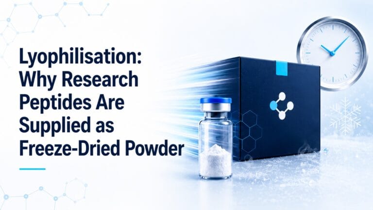 Peptide Lyophilisation: Why Freeze-Dried Powder Matters